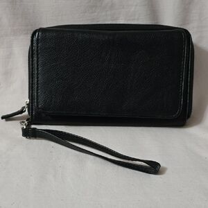 Elegant Black Wristlet Clutch